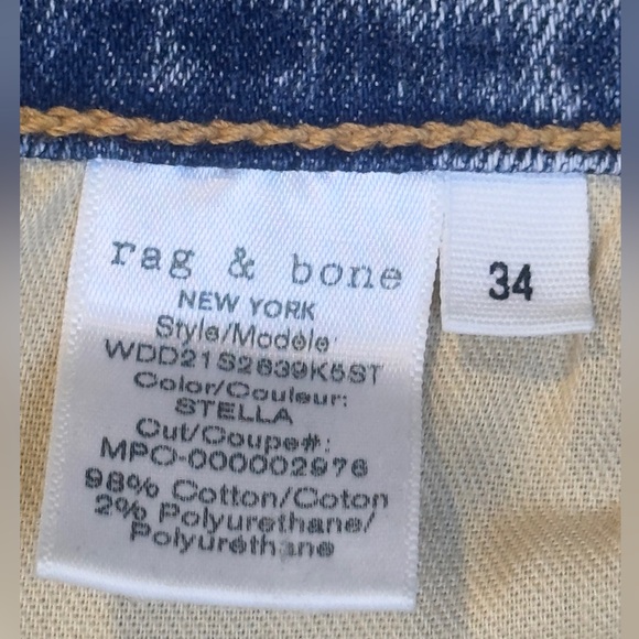 rag & bone Light Blue Skinny Jeans - Picture 6 of 11